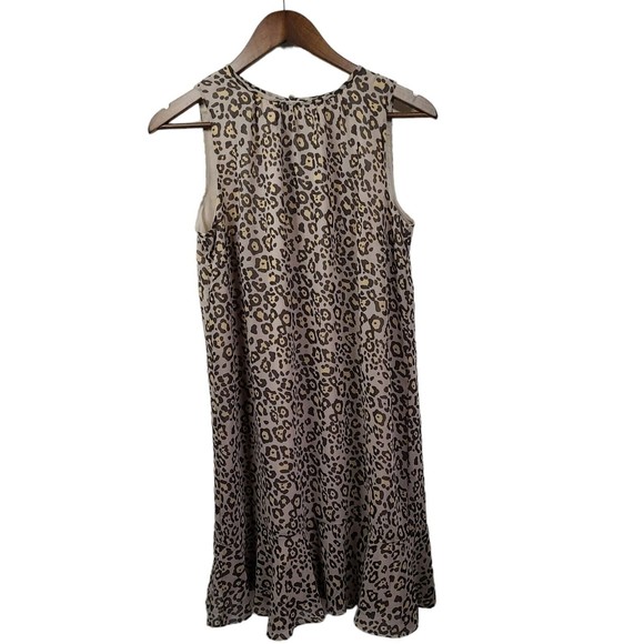 LOFT Dresses & Skirts - Loft Animal Print Sleeveless Knee Length Shift Dress Small
